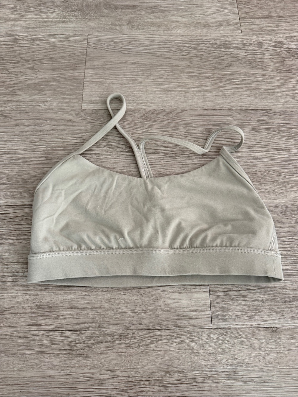 lululemon athletica Light Beige Strappy Sports Bra